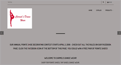 Desktop Screenshot of carmelsdancewear.com